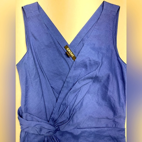 DKNY Women’s Sleeveless Dress, Size 0, Cobalt Blue - Picture 2 of 4